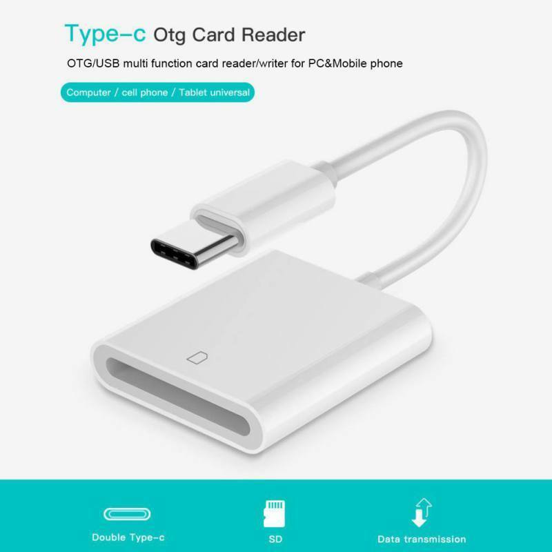 Usb 3.1 Type C Naar Sd-kaart Camera Reader Otg Adapter Kabel Voor Ipad Pro Telefoon Samsung Huawei