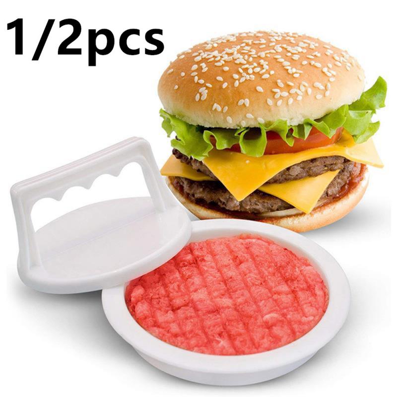 Hamburger Druk Food-Grade Plastic Ronde Vorm Hamburger Vlees Rundvlees Grill Burger Druk Patty Maker Mold Mould Keuken Accessoires