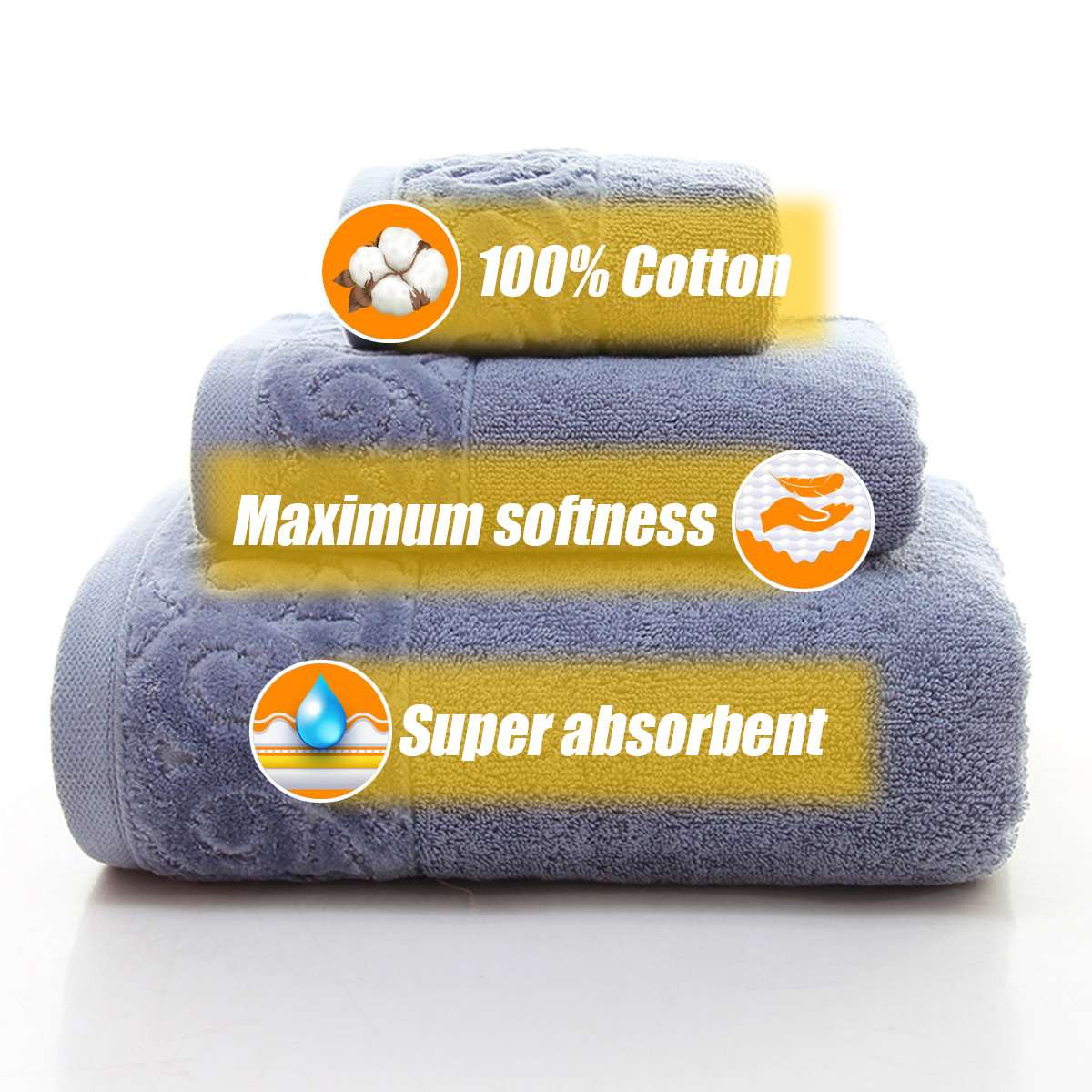 Egyptisch Katoen Strandlaken Badstof Badhanddoeken Badkamer 70X150cm 650G Dikke Luxe Solid Voor Spa Badkamer Bad Handdoeken Voor volwassenen