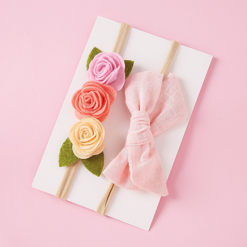 Baby hoofdband schattige strik meisjes hoofdbanden tulband pasgeboren bloem elastische hoofdbanden haarbanden kinderen baby haaraccessoires