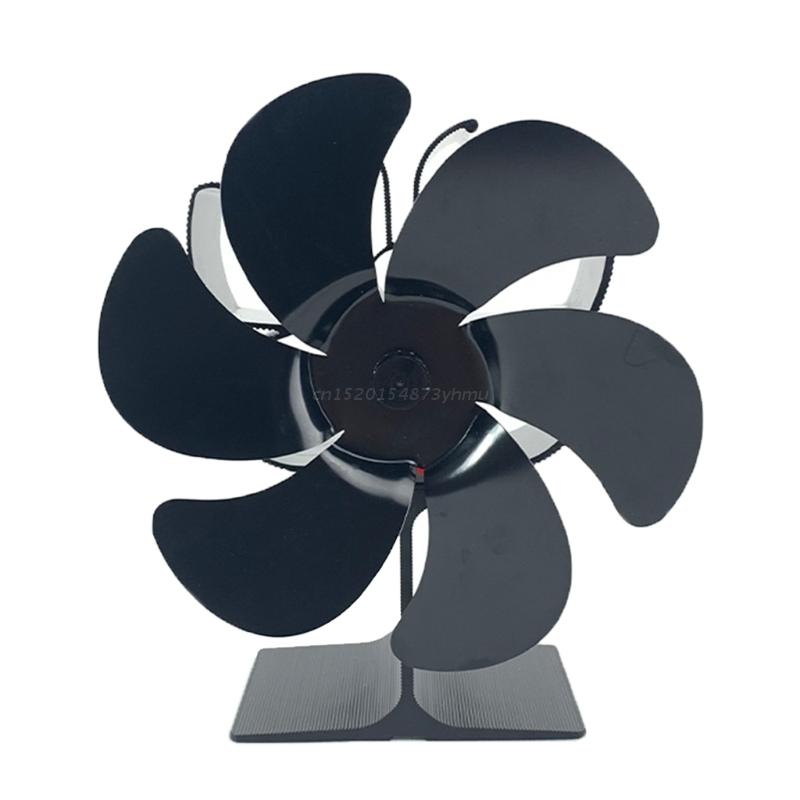 Srliya Warmte Aangedreven Kachel Fan 3 Hoofd 18 Blade Aluminium 270
