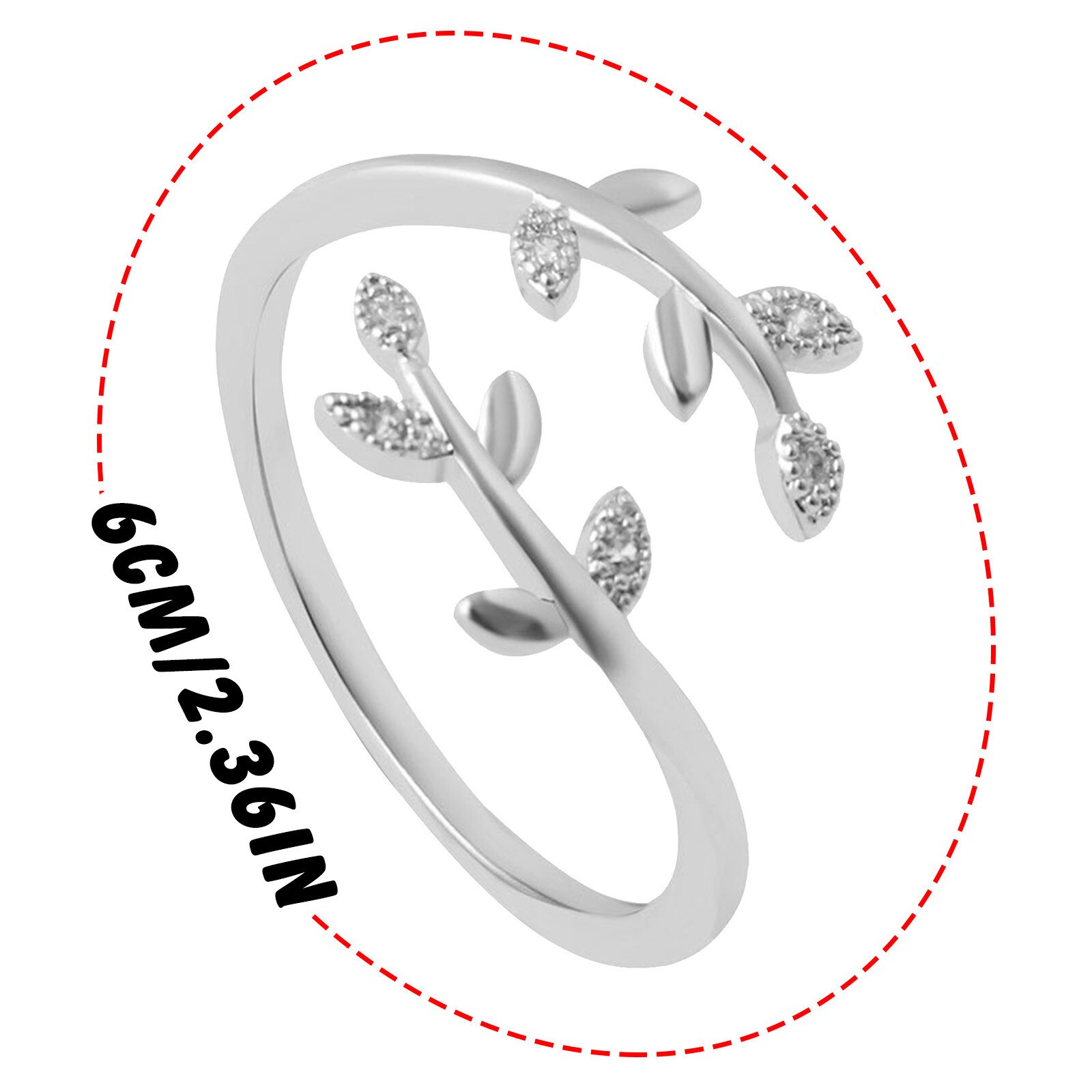 Anillos de hojas abiertas a la para mujer y niña, oro rosa, planta ajustable, nudillo, anillo de compromiso, joyería para y boda