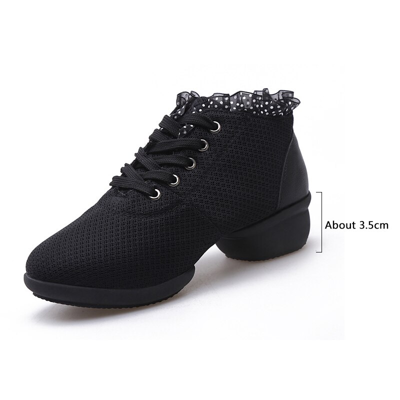 ladies soft bottom dance shoes mid heel lace sailor dance shoes black salsa dance shoes modern ladies square dance shoes