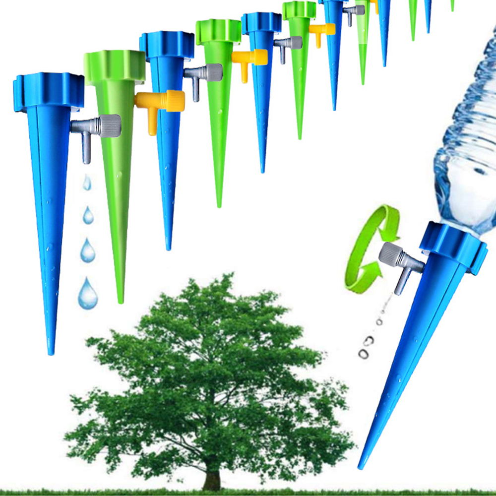12 stks/partij Automatische Irrigatie Tool Spikes Automatische Bloem Planten Tuin Nuttig Self-Watering Apparaat