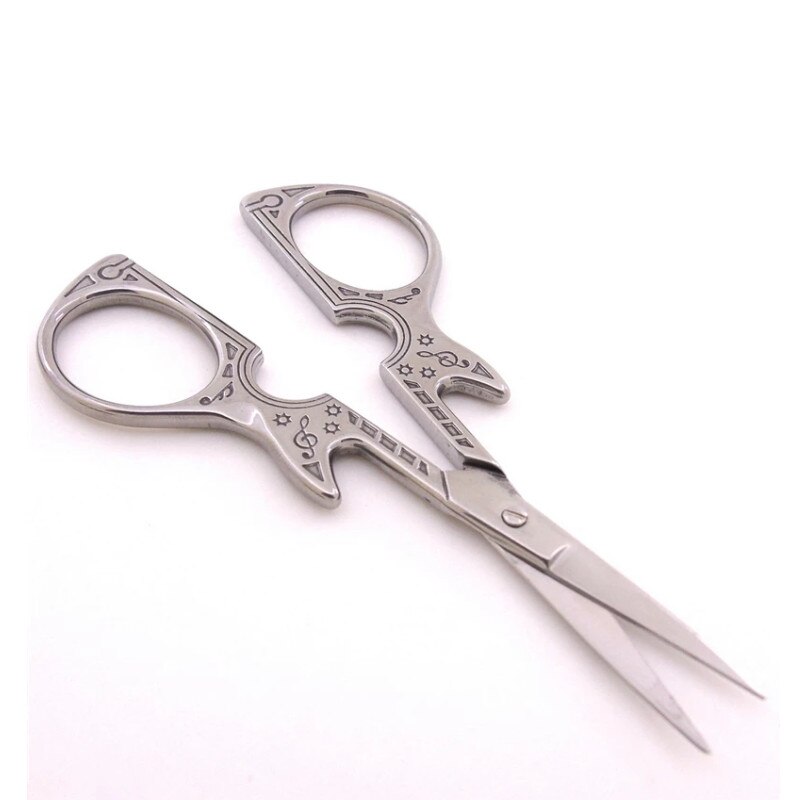 Professionele Schaar Vintage 12*5Cm Gitaar Patroon Naaister Scharen Schaar Naaien Handwerken Gereedschap Huishoudelijke Essentials