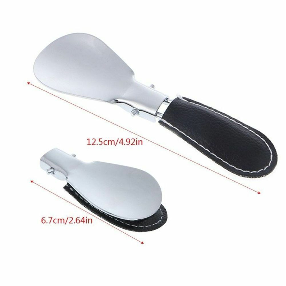 Cuillère aide cuir poignée chaussures cornes chaussures accessoires chaussures chaussures levage aide pliage J55