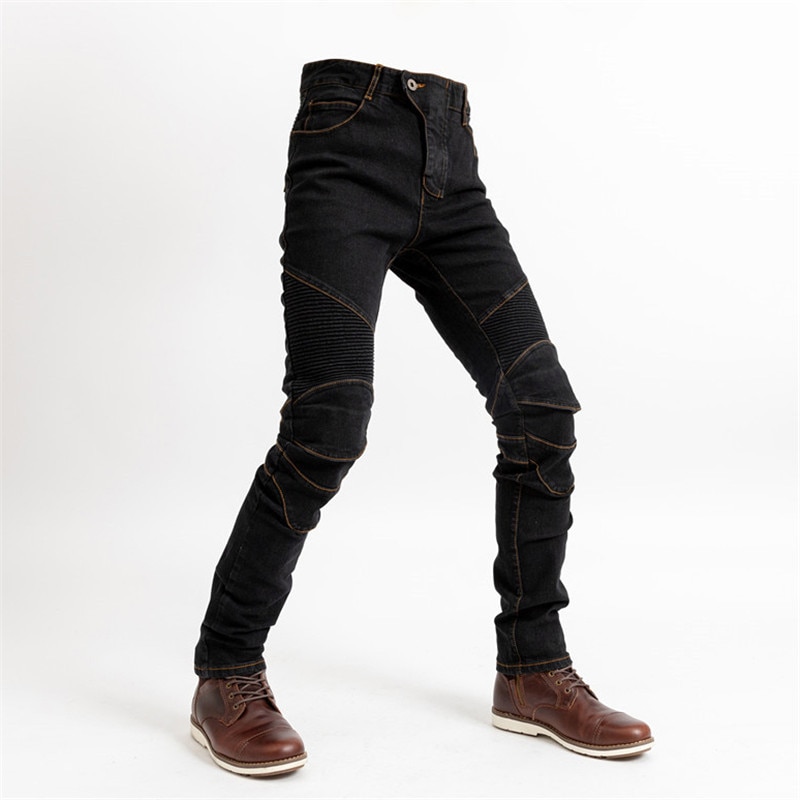 KOMINE classic motocicleta jeans pantalones vaqueros ajustados todoterreno motorcross todoterreno pantalones con rodilleras