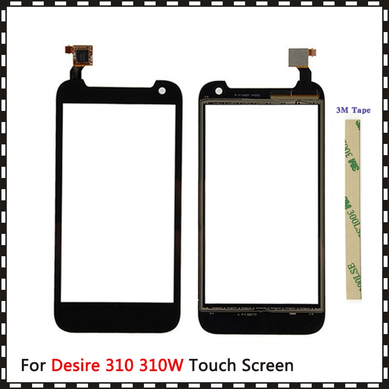 Replacement 4.5" For HTC Desire 310 310W Touch Screen Digitizer Sensor Outer Glass Lens Panel
