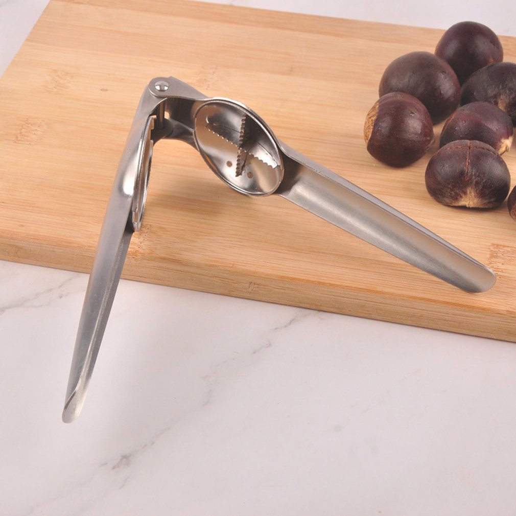 Abridor de nueces de acero inoxidable, herramienta de cocina con pinza para nuez, abridor de nueces, utensilios para cortar