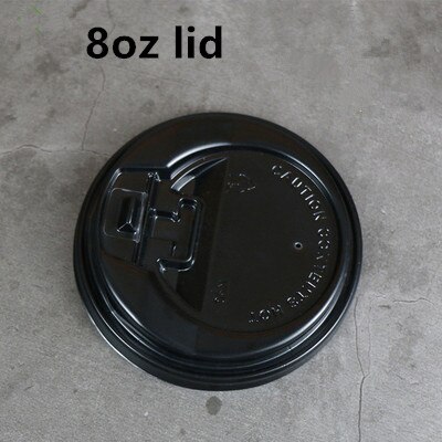 100pc/pack 2.5/4/7/8oz Disposable Paper Cups Kraft Paper Cups Coffee Milk Cup Paper Cup For Drinking BirthdayParty Supplies: 8oz lid A