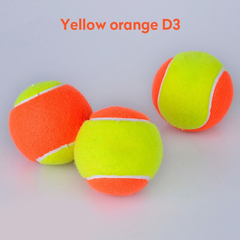 Balles de Tennis en caoutchouc renforcé, amortisseur de chocs, haute élasticité, Durable, pour entraînement en Club et à l'école, 3 pièces
