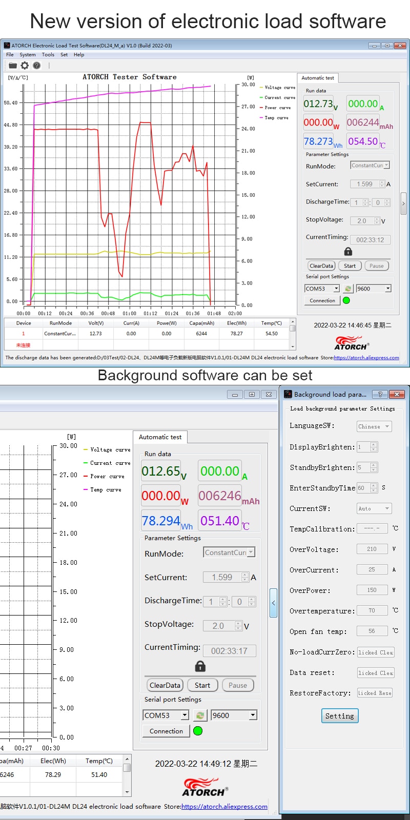 2-200V 150W 23A Intelligente Temperatur Control DC Power USB Tester Elektronische Last Lithium-Batterie Kapazität Entladung meter