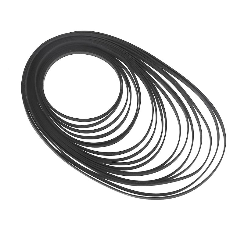3mm Wide Flat Drive Belt Turntable Rubber Belt Replacement for LP Vinyl Record Player Walkman Phono Belt-Driven Turntables