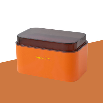 Waterproof Tissue Box Bathroom Paper Towel Storage Rack Wall-mounted Toilet Tissue Holder Paper Holder Wc Accessories: orange