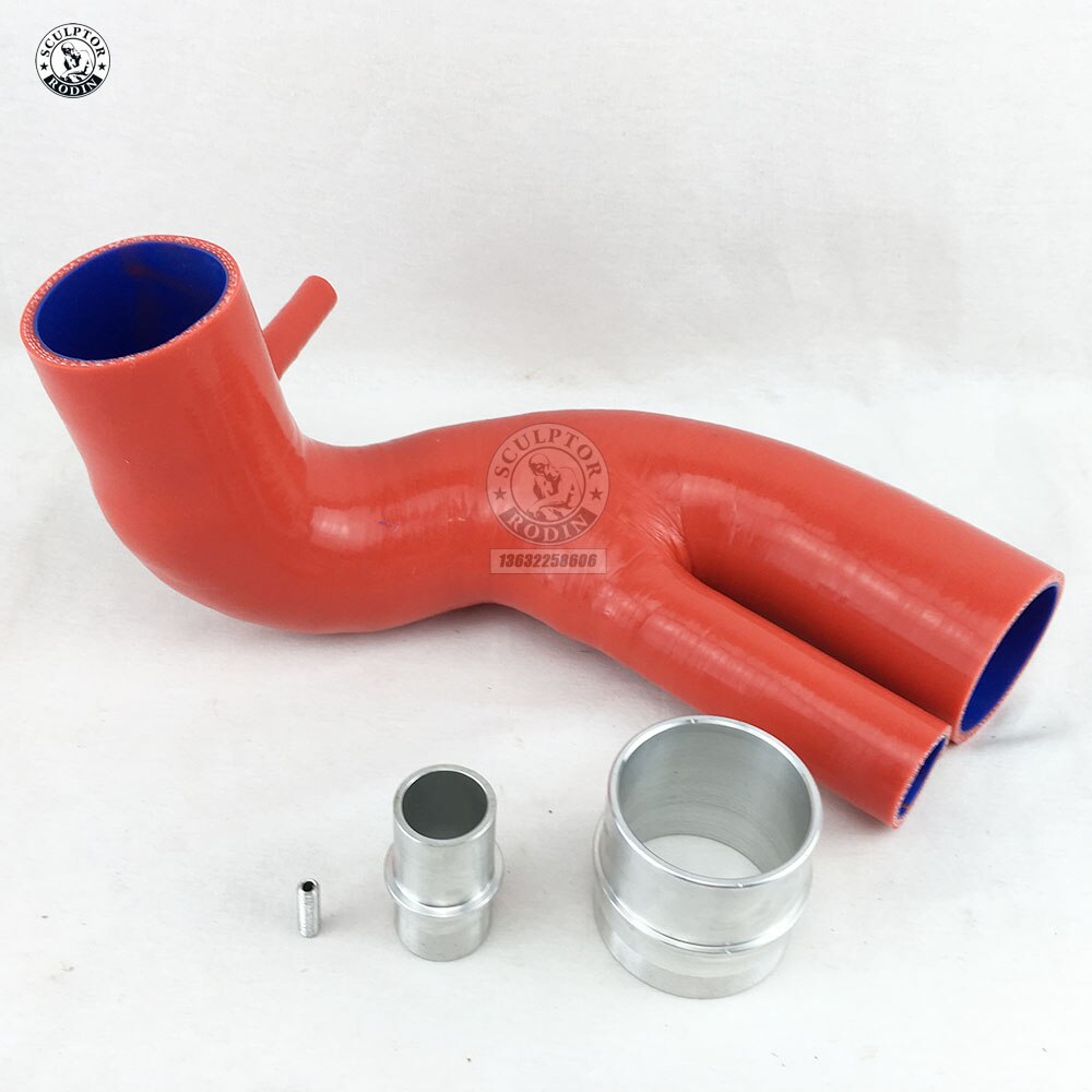 Silicone Inlet Turbo Intake Hose For MAZDA Mazdaspeed3 Mazdaspeed6 2.3L (1PCS) red/blue/black: Red