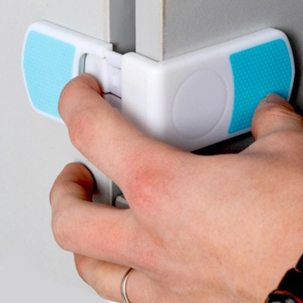 2PCS Child Locks Plastic Drawer Door Cabinet Cupboard Safety Locks Baby Safety Lock Children Security Care Protection Product