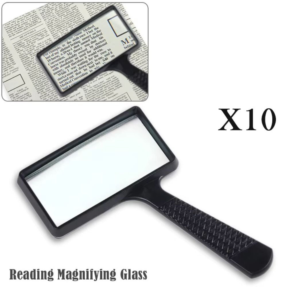 Handheld Loupe Magnifier Compact High Definition Magnifying Glass Portable Convenient 10X Magnifying Glass Reading