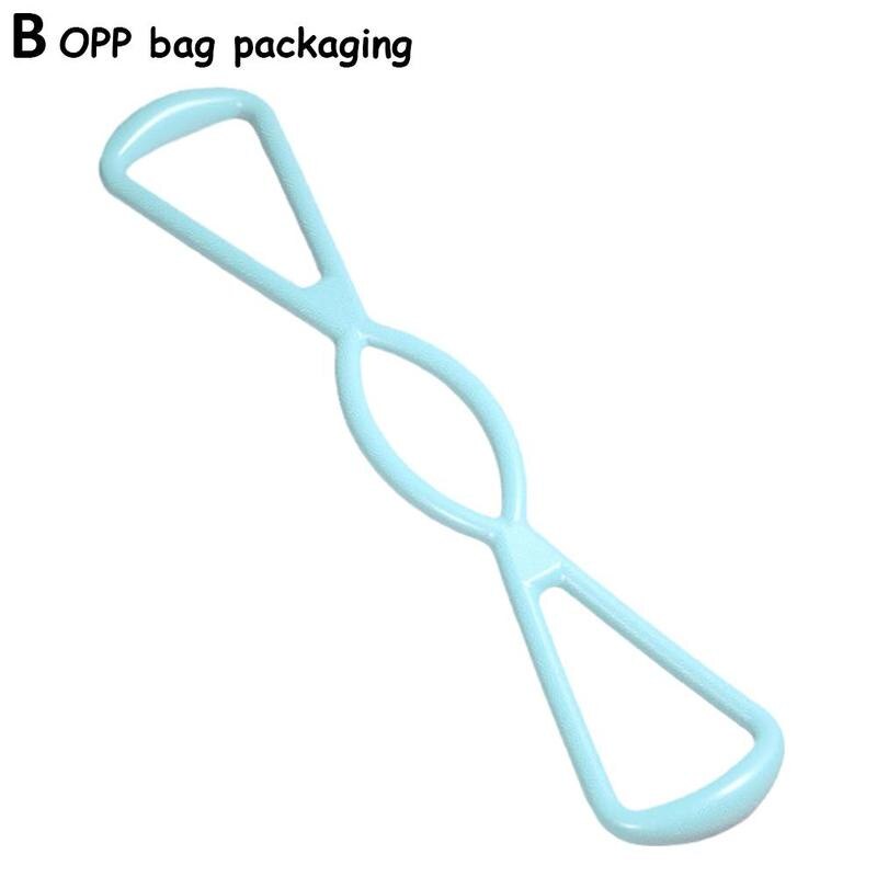 Yoga-widerstandsband tpr widerstandsbänder 8 rally schönes elastisches brustdehnungsband offenes yoga-band seil rücken-yoga schultern  y8 d 0: Blau