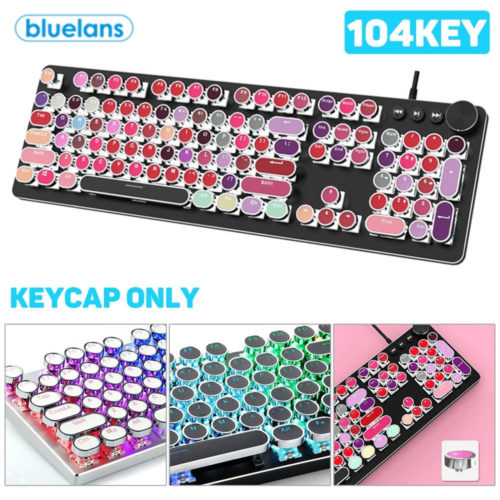 Gaming Mechanical Keyboard GamingKeyboard 104Pcs/Set PBT Universal Round Key Cap Keycaps for Cherry MX Mechanical Keyboard