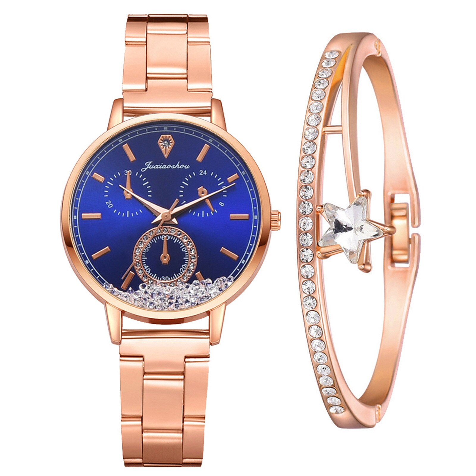 Frauen Uhr Luxus Rose Gold Uhren Damen lässig Uhr Mit Armbinde Schmuck Beste Serie Von Direkte Verkauf: B