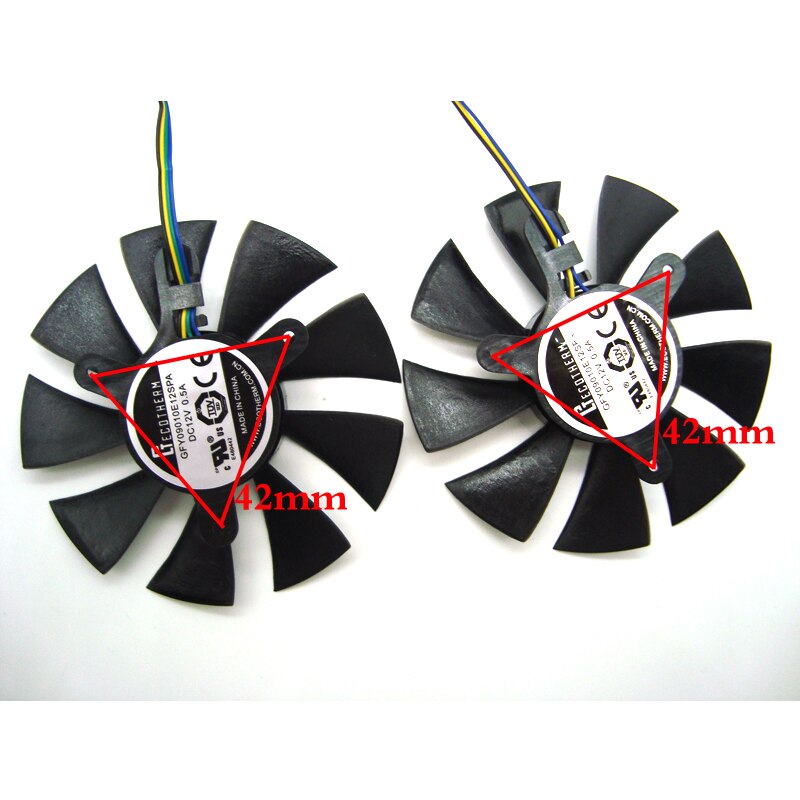 Replacement Graphics Card Fan For ZOTAC GTX1070 Mini & GTX1060 AMP - GFY09010E12SPA