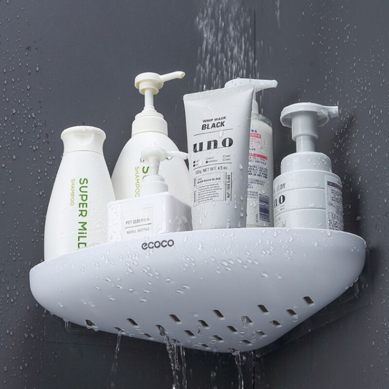 GESEW-estante de almacenamiento esquinero para baño, estantes de almacenamiento multifunción, organizador drenable para el hogar, accesorios de baño