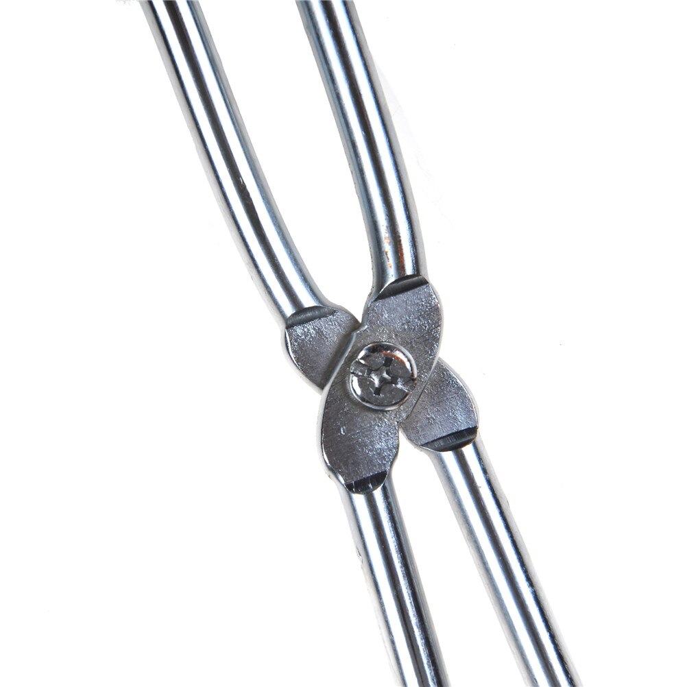 Pinzas de crisol de 20cm, soporte para plato de fusión, pinza de acero inoxidable, herramienta de Metal para laboratorio de instrumentos químicos