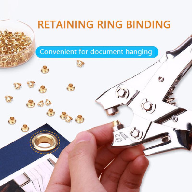 Poinçonneuse avec œillets et œillets, Machine De retenue en métal, pince à œillets avec œillets, perforateur De trous ronds De 5mm avec anneaux, 9718