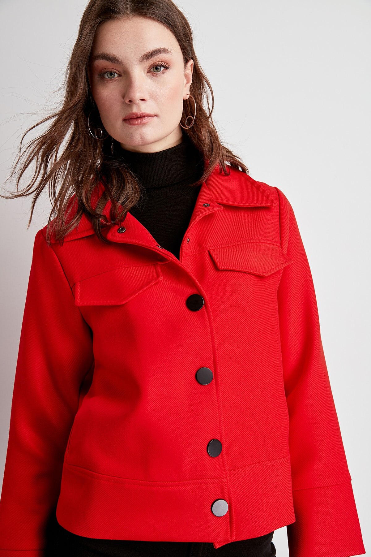 Trendyol Button Detail Coat TWOSS20MO0012