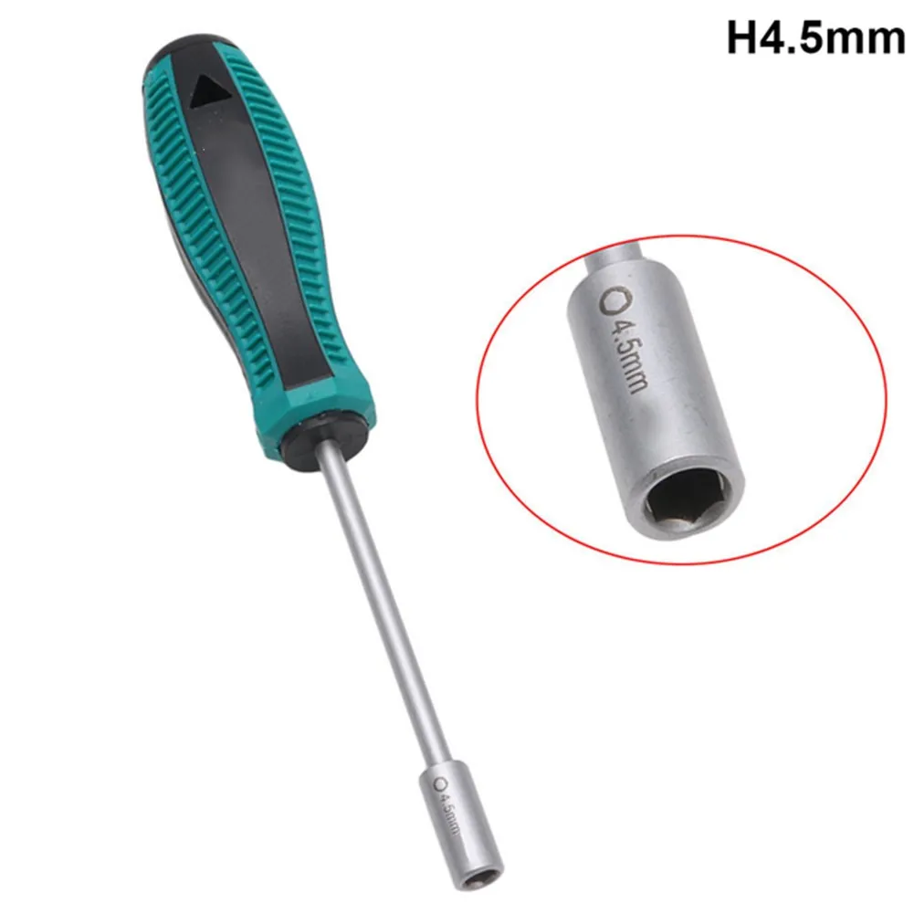 3/3.5/4/4.5/5/5.5/6mm Socket Schroevendraaier Stalen Dopsleutel inbussleutel Moer Driver Zeshoekige Schroevendraaier Reparatie Tools: Grey