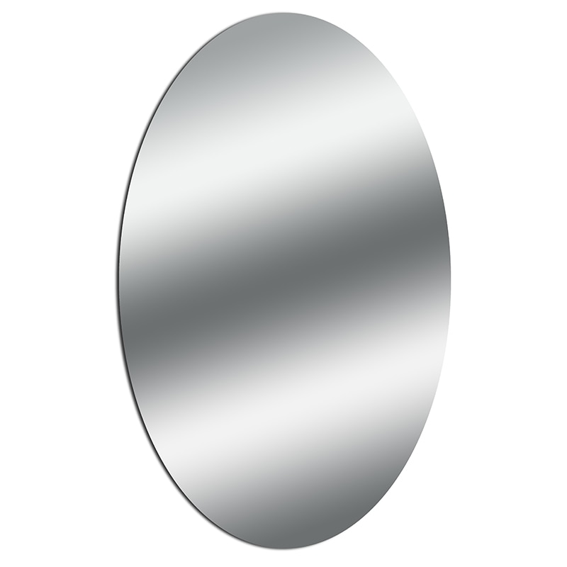 Akryl oval/rektangel speil flis klistremerker reflekterende vegg speil klistremerker selvklebende baderomsinnredning forvrengende speil