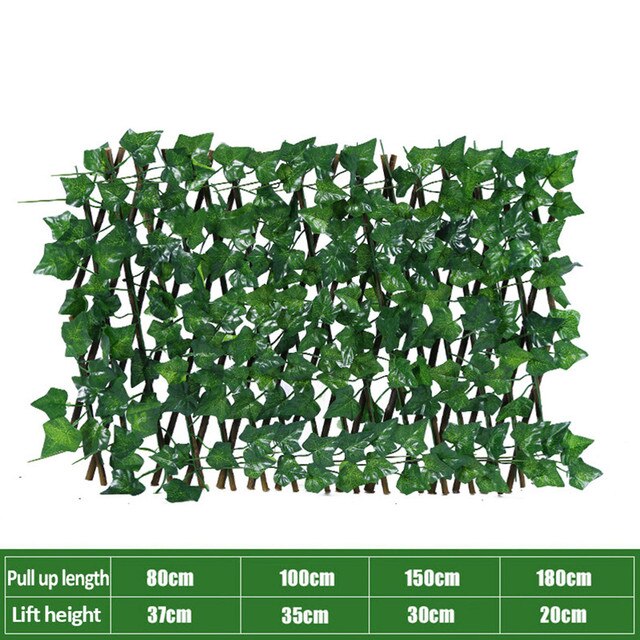 Artificial Ivy Fence Garden Screening Expanding Trellis Fence Privacy Screen Leaves Moisture-proof Logs And Branches: sweet potato leaves