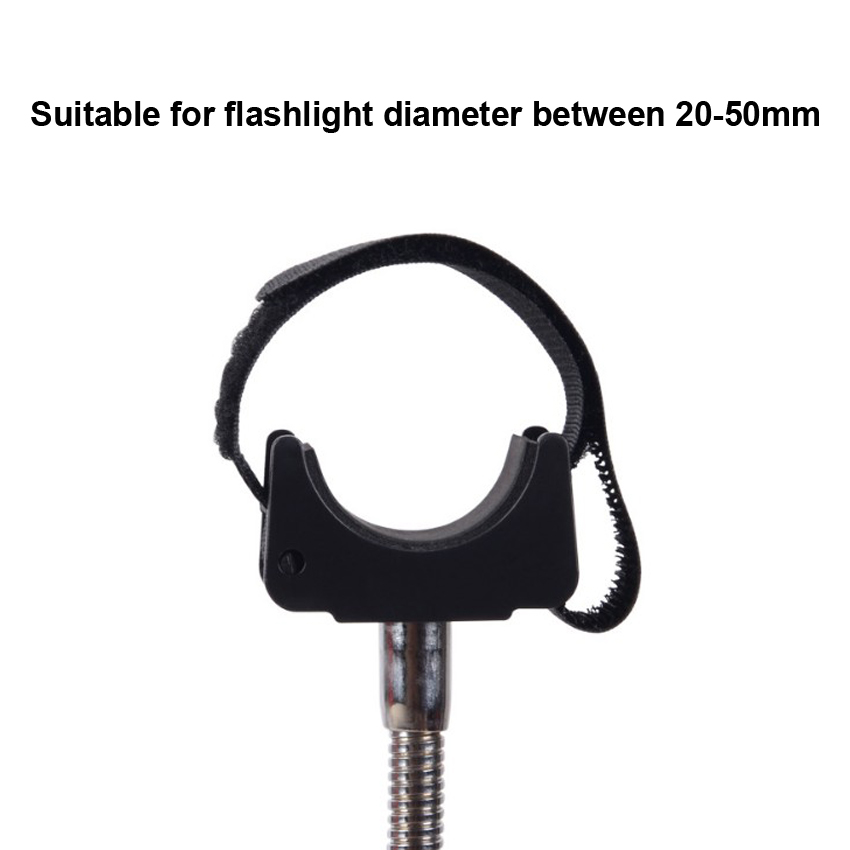 Taschenlampe Halterung U Förmigen Clip Klemme Für Stativ Einbeinstativ Angeln Licht Lampe Griff Ständer Für durchmesser 20-50mm LED Taschenlampe