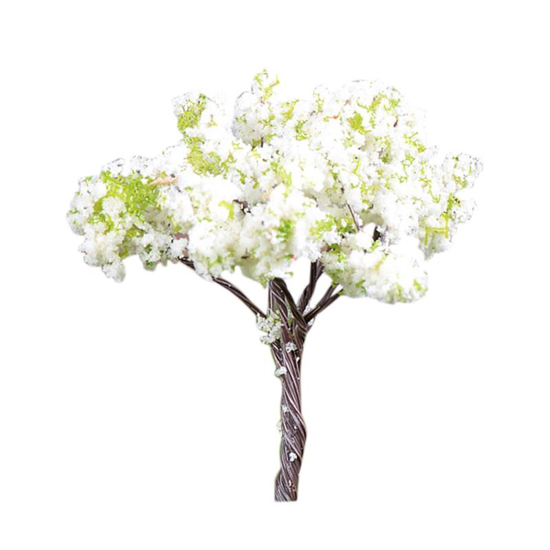 6 Pcs Ornamenten Simulatie Hars Leuke Diy Plant Ornament Boom Plant Ornament Succulent Decor Voor Garden Home