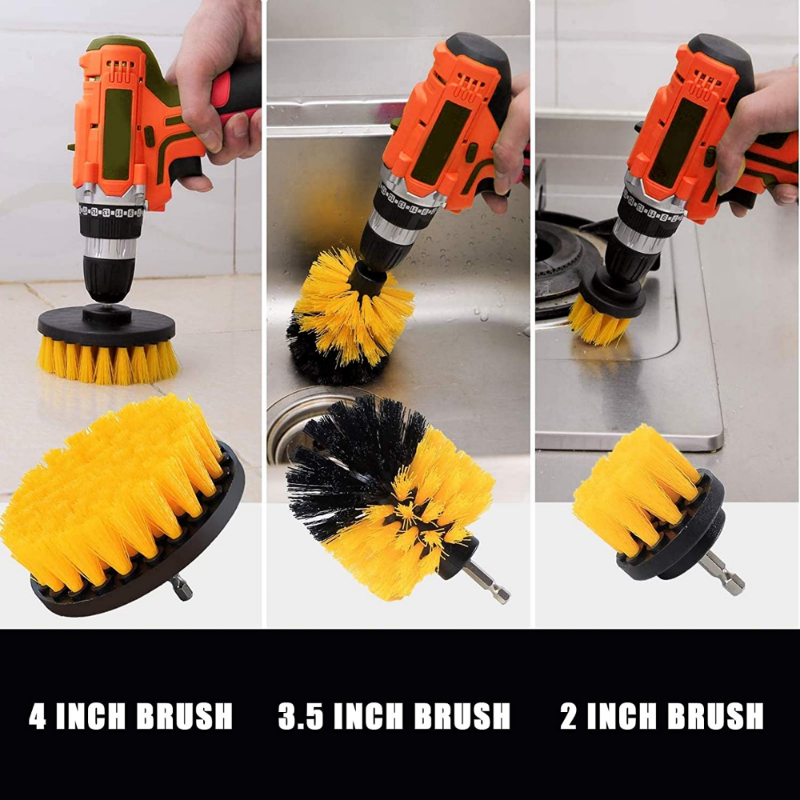 Elektrische Bohrer Wäscher Pinsel Power Pinsel Set Kit Auto Weichen Bürste Bohrer Kit Bad Küche Auto Pflege Reinigung Werkzeuge
