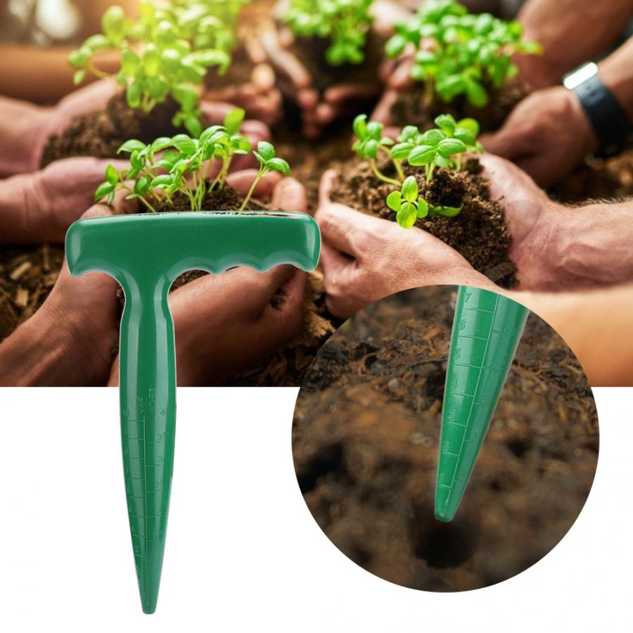 Digging Hole Tool 5Pcs Handheld Plastic Garden Soil Puncher Digging Hole Tool for Seedling Transplanting Planting