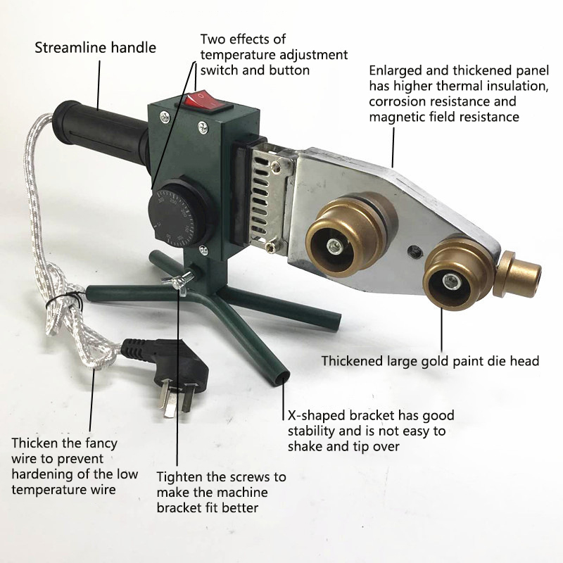 Electric Pipe Welding Machine PPR Water Pipe Melt Machine Household Hydroelectric Engineering Pipe Welding Machine 220V YZ