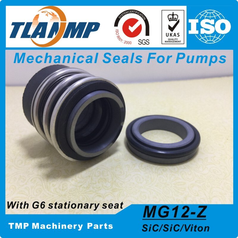 MG12-24 , MG12/24-G6 , MG12/24-Z Burgmann TLANMP Mechanical Seals with G6 Stationary Seat (Material:SiC/SiC/VIT Q1Q1VGG)