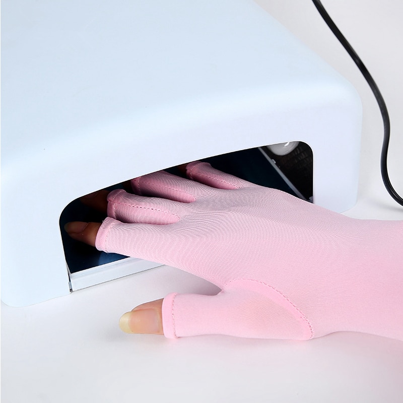 5 Kleuren 1 Paar Anti Uv Handschoen Handen Huid Bescherming Voor Nail Art Uv Light Lamp Straling Bescherming Manicure Nail art Droger Gereedschap