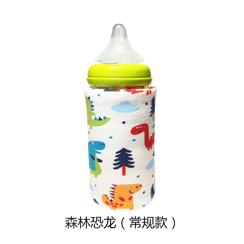 Przenośny podgrzewacz robić butelek dla niemowląt na zewnątrz stały ciepły worek na mleko torba na butelkę dla niemowląt przechowywanie komora grzewcza torba izolacyjna: dinozaur