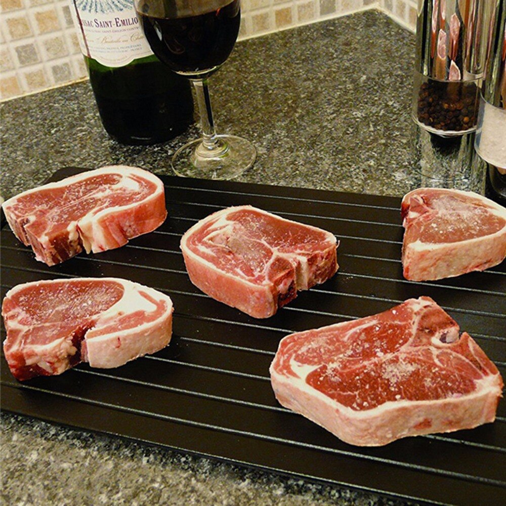 Snelle Ontdooien Vlees Lade Snijplank Rapid Veiligheid Ontdooien Snijden Lade Board Pad Keuken Ontdooier Voor Bevroren Voedsel Vlees