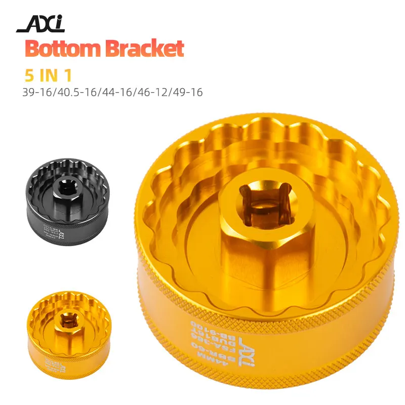 AXI 5 in 1 Bottom Bracket Tool 39 40.5 44 46 49mm Bike Installation Repair Wrench BBR60 BBR9100 FSA 386 BB Central Shaft Removal