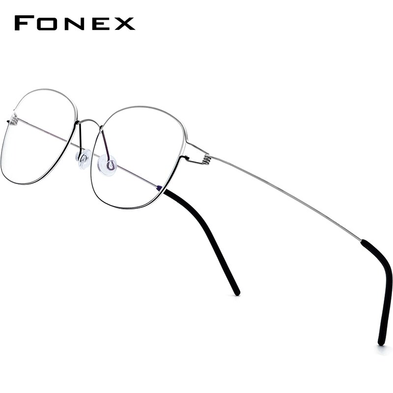 FONEX Titan Legierung Gläser Rahmen Männer Brillen Koreanische Frauen Myopie Optische Rahmen Schraubenlose Brillen 98618