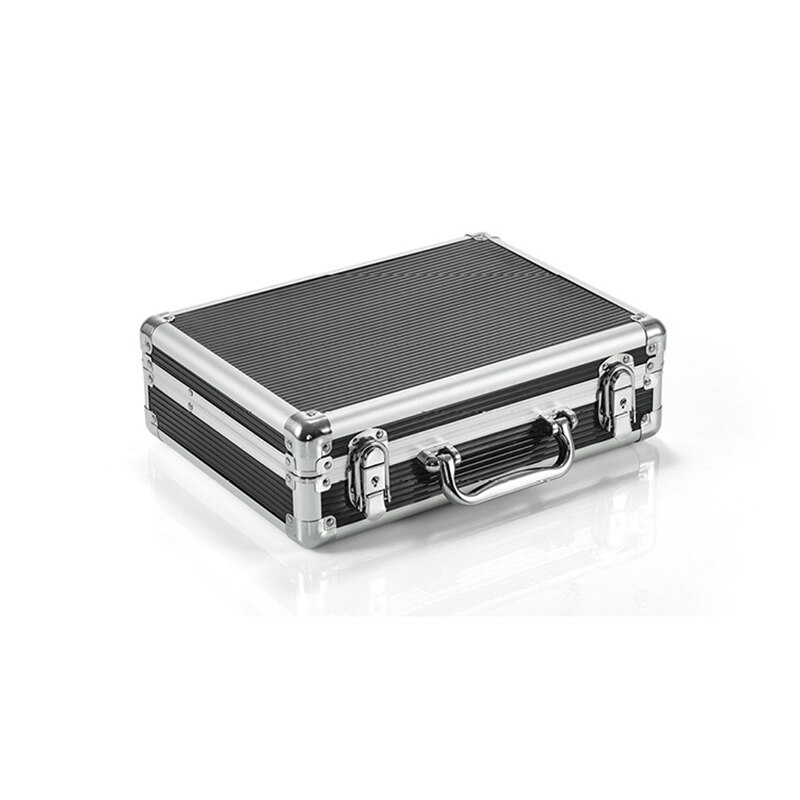 Multifunctional Portable Tool Box Plastic Toolbox Aluminum Toolbox Hardware Tools Boxes: Black