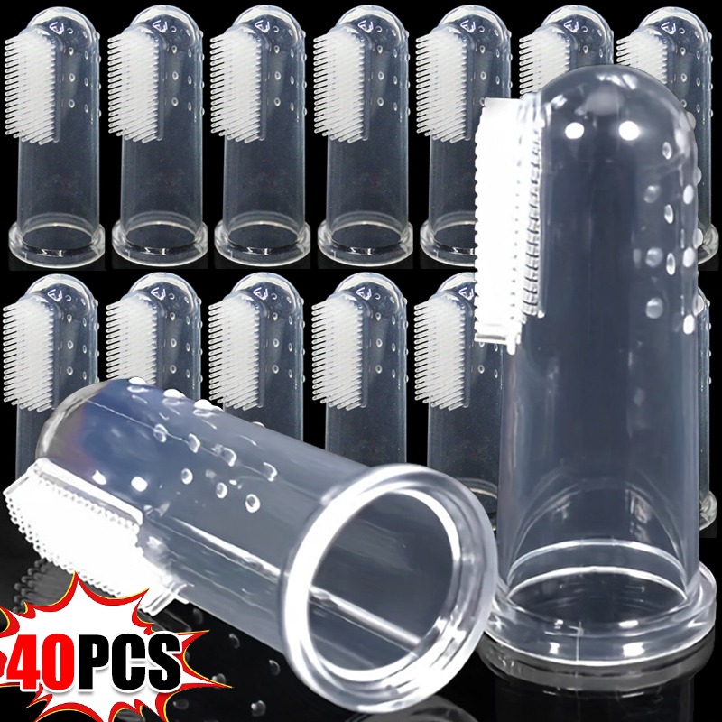 Cepillo de dientes de silicona para mascotas, cuidado Dental para perros y gatos, aliento malo, limpieza de dientes de sarro, suministros para mascotas de gel de sílice para el hogar