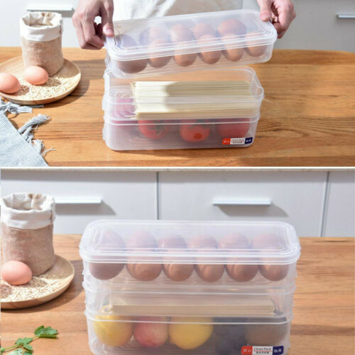 Reusable Kitchen Fridge Food Fruit Storage Container Clear Preservation Box Case