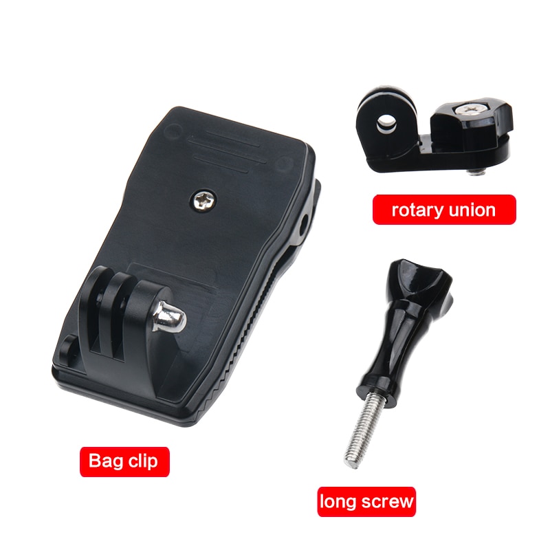 360 graden snelontgrendeling roterende rugzak hoed clip snelle klembevestiging voor gopro hero 10 9 8 7 6 5 voor gopro sport-actiecamera's