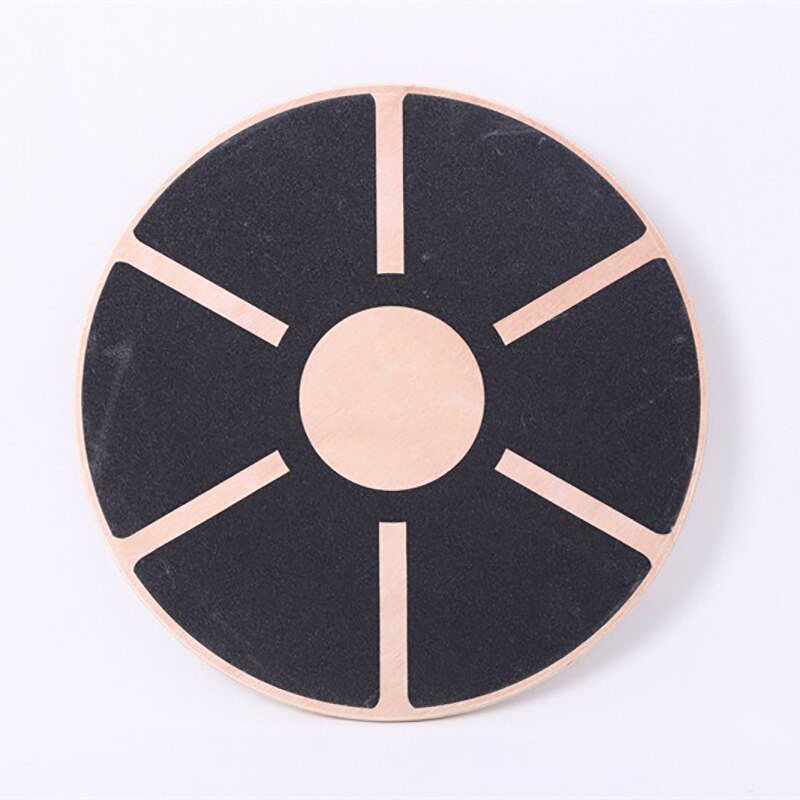 Wooden Balance Board Plate Yoga Balancer Non-Skid Core Training Board Gym Home Workout Board Fitness Body Building Equipment