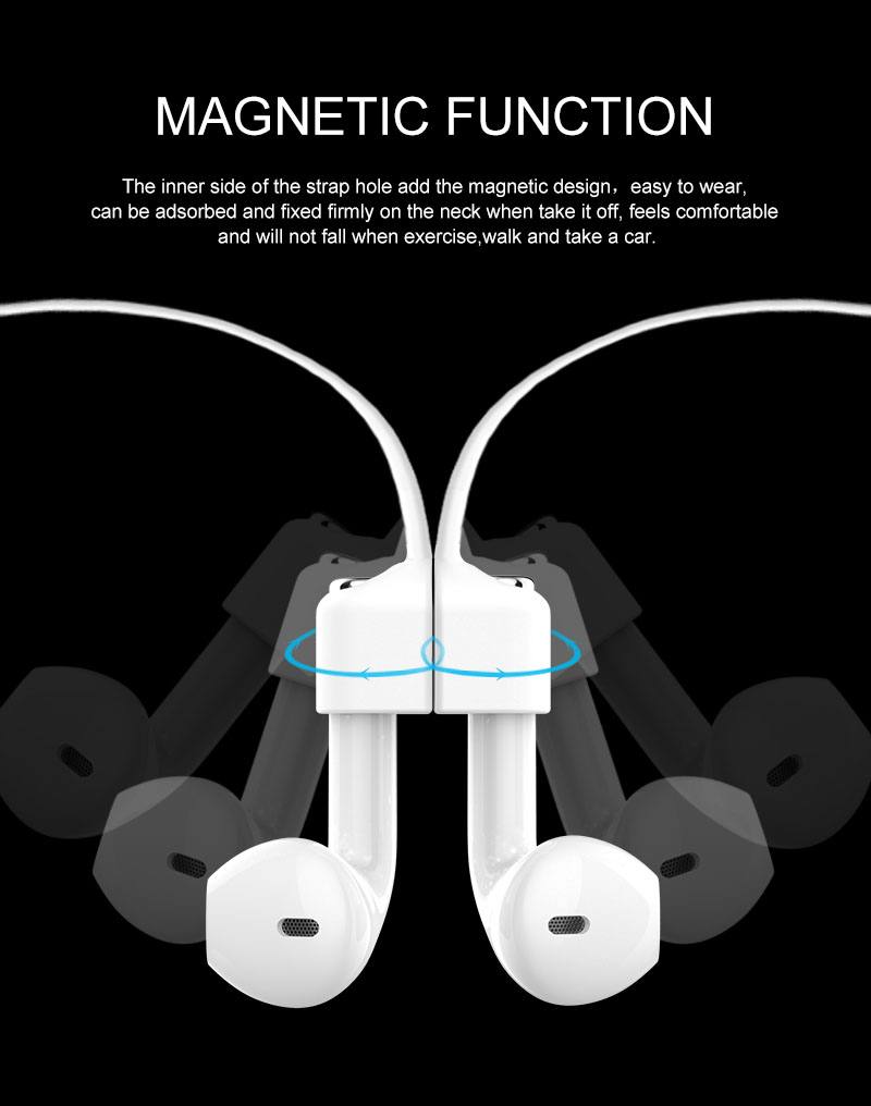 Anti-Verlust-Ohrhörer-Gurt für Airpods Pro 1 2 3, Ohrhörer, Kopfhörer-Halter, Seil, Kabel, Headset, Silikon, Sport-Nacken-Schnur für FreeBuds