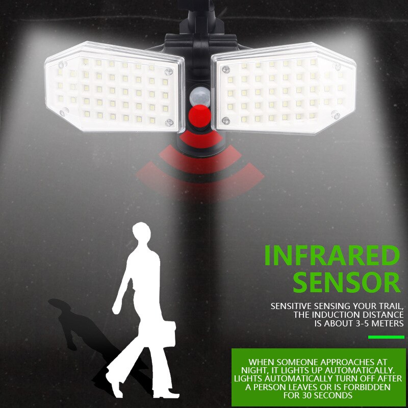 130COB 78LED 56LED 108COB Solar Light Outdoor PIR Motion Sensor Wall Lamp Waterproof Solar Lamp Path Porch Street Light